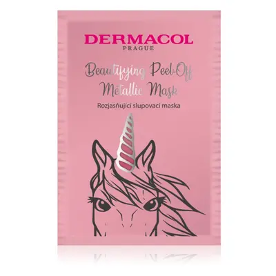 Dermacol Beautifying Peel-Off Metallic Mask lehúzható maszk az élénk bőrért 15 ml