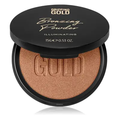 Dripping Gold Luxury Tanning Bronzing Powder kompakt bronz púder testre és arcra árnyalat Illumi