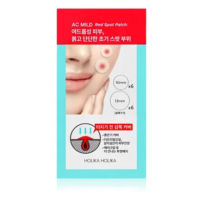 Holika Holika AC Mild Red Spot tapasz problémás bőrre pattanások ellen 12 db