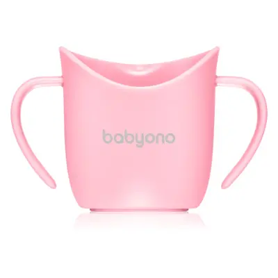 BabyOno Be Active Ergonomic Training Cup gyakorlóbögre fogantyúval Pink 6 m+ 120 ml