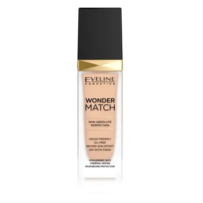 Eveline Cosmetics Wonder Match tartós folyékony alapozó hialuronsavval árnyalat 16 Light Beige 3