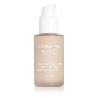 Lumene Invisible Illumination Vegan Collagen Serum in Foundation könnyű alapozó tápláló hatással