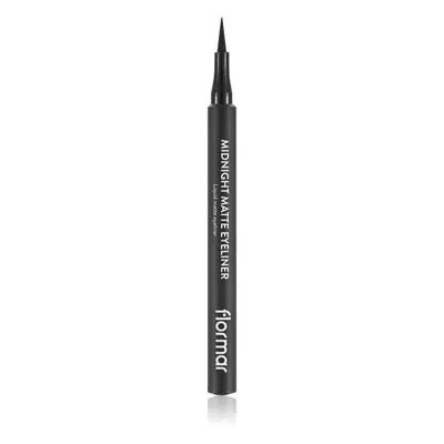 flormar Midnight Matte Eyeliner széles applikátorú szemhéjtus matt hatással árnyalat 01 Black 1,