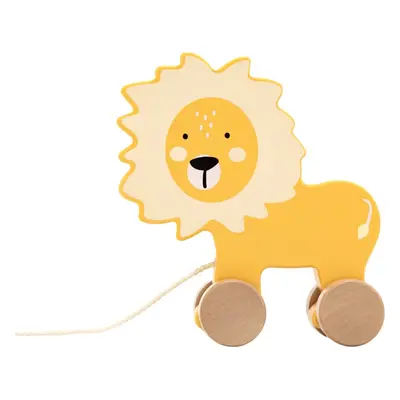 Tryco Wooden Lion Pull-Along Toy játék fából készült 10m+ 1 db