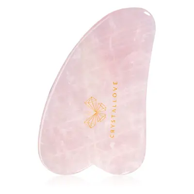 Crystallove Rose Quartz Gua Sha masszázs szegédeszköz 1 db