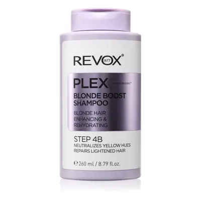 Revox B77 Plex Blonde Boost Shampoo. Step 4B sampon a sárga tónusok neutralizálására szőke hajra