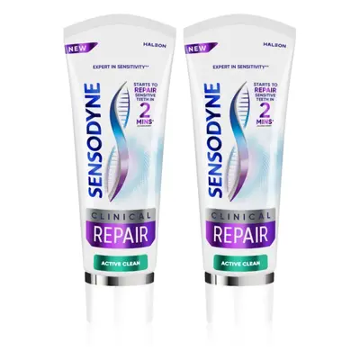 Sensodyne Clinical Repair Active Clean fogkrém 2x75 ml