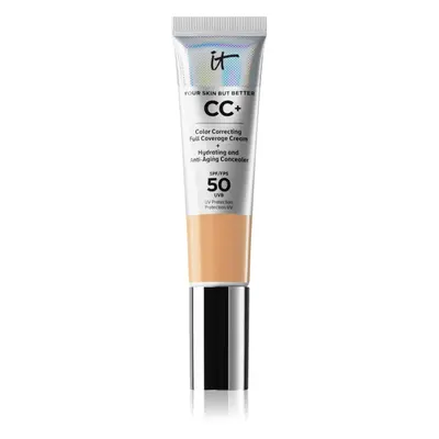 IT Cosmetics Your Skin But Better CC+ fedő hatású alapozó SPF 50+ hölgyeknek Medium Tan 32 ml