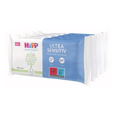 Hipp Babysanft Ultra Sensitive nedves törlőkendők gyermekeknek 5x48 db