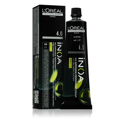 L’Oréal Professionnel Inoa tartós hajfesték ammónia nélkül árnyalat 4.0 60 ml