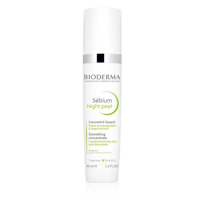 Bioderma Sébium Night Peel feszesítő hámlasztó szérum a bőr tökéletlenségei ellen 40 ml