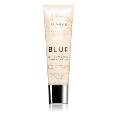 Lumene Blur 16h Longwear tartós alapozó SPF 15 árnyalat 00 Ultra Light 30 ml