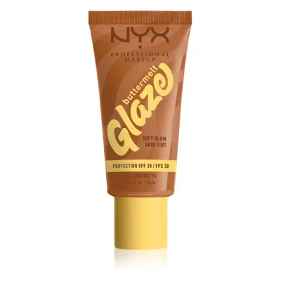 NYX Professional Makeup Buttermelt Glaze világosító tonizáló fluid SPF 30 árnyalat Chai Butta 30