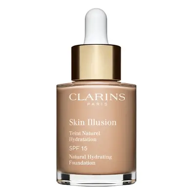 Clarins Skin Illusion Natural Hydrating Foundation világosító hidratáló make-up SPF 15 árnyalat 