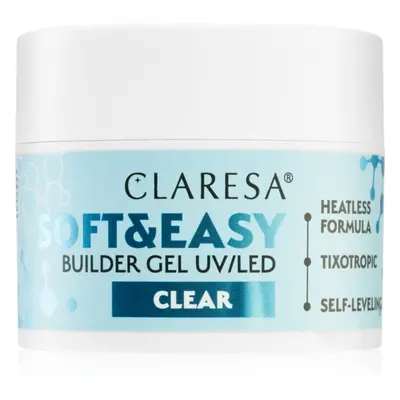 Claresa Soft&Easy Builder Gel alaplakk körmökre árnyalat Clear 45 g