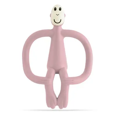 Matchstick Monkey Teething Toy and Gel Applicator rágóka 2in1 kefével Dusty Pink 1 db