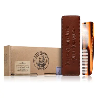 Captain Fawcett Accessories Hair Comb with Leather Case szakáll fésű tokkal 1 db