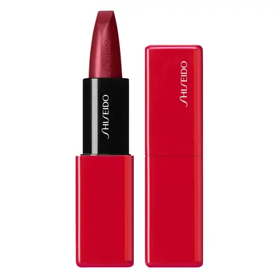 Shiseido Makeup Technosatin gel lipstick selyem rúzs árnyalat 411 Scarlet Cluster 4 g