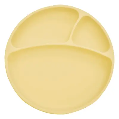 Minikoioi Puzzle Plate Yellow osztott tányér tapadókoronggal 1 db