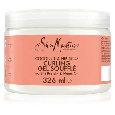 Shea Moisture Coconut & Hibiscus szuflé a hullámos és göndör hajra 340 g