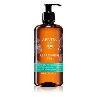 Apivita Refreshing Fig Shower Gel felfrissítő tusfürdő gél esszenciális olajokkal 500 ml