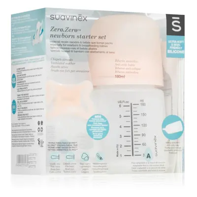 Suavinex Zero Zero Newborn Starter Set ajándékszett gyermekeknek születéstől kezdődően