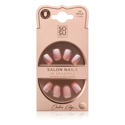 SOSU Cosmetics Salon Nails műköröm árnyalat Ombre Edge 24 db