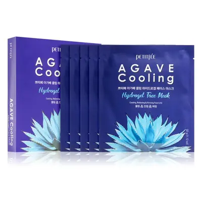 Petitfée Agave Cooling intenzív hidrogélmaszk az arcbőr megnyugtatására 5x32 g