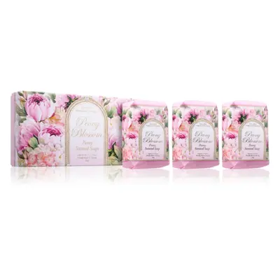 Saponificio Artigianale Fiorentino Peony Blossom Set szilárdszappan-szett