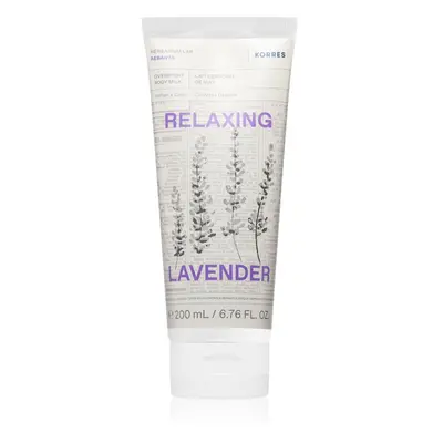 Korres Relaxing Lavender relaxáló testápoló tej éjszakára 200 ml