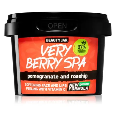 Beauty Jar Very Berry Spa bőrpuhító cukros peeling az arcra 120 g