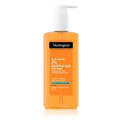 Neutrogena Clear & Defend tisztító gél 2% szalicilsavval 200 ml