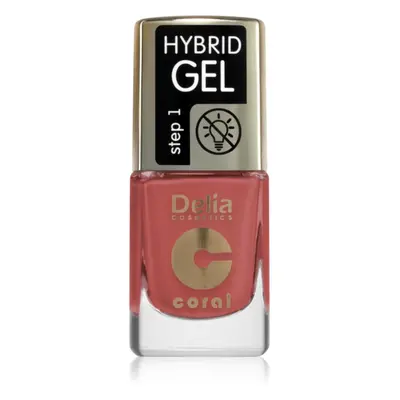 Delia Cosmetics Coral Hybrid Gel géles körömlakk UV/LED lámpa használata nélkül árnyalat 122 11 