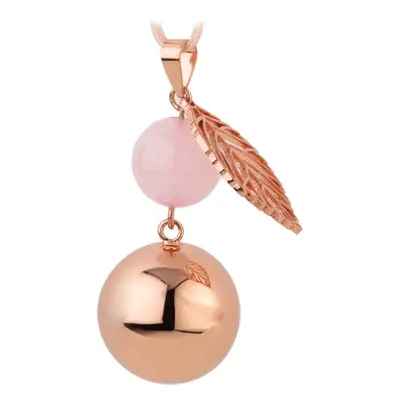 Bola FANTASY Rose Gold Pearl Leaf terhességi csengő 1 db