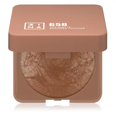 3INA The Bronzer Powder kompakt bronz púder árnyalat 658 Matte Sand 7 g