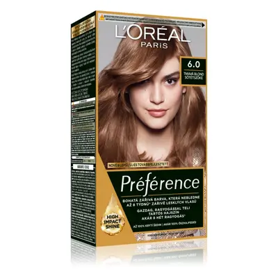 L’Oréal Paris Préférence hajfesték árnyalat 6.0 Tmavá Blond 1 db