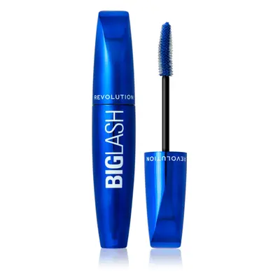 Makeup Revolution Big Lash Volume dúsító és hosszabbító szempillaspirál árnyalat Blue 8 ml