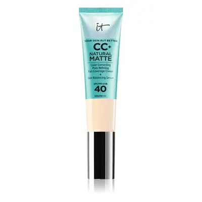 IT Cosmetics Your Skin But Better CC+ Cream Natural Matte mattító alapozó SPF 40 hölgyeknek Fair