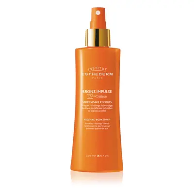 Institut Esthederm Bronz Impulse Face and Body Spray emulzió spray formában arcra és testre a gy