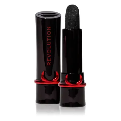 Makeup Revolution Truly Sinful Shimmer Lipstick csillogó rúzs árnyalat Sinful Black 3,5 g