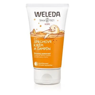 Weleda Kids Happy Orange tusoló krém és sampon gyermekeknek 2 az 1-ben 150 ml