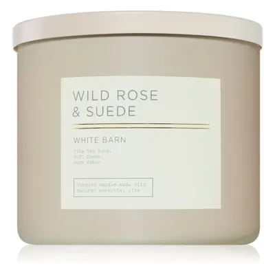 Bath & Body Works Wild Rose & Suede illatgyertya 411 g