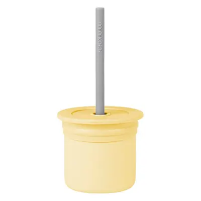 Minikoioi Sip+Snack Set etetőszett gyermekeknek Yellow / Grey 1 db