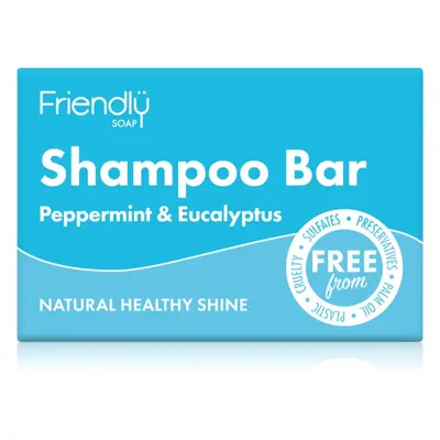 Friendly Soap Natural Shampoo Bar Peppermint & Eucalyptus természetes szappan hajra 95 g