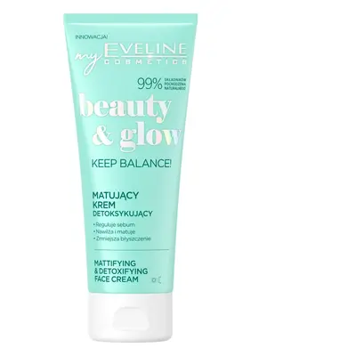 Eveline Cosmetics Beauty & Glow Keep Balance! mattító krém méregtelenítő hatással 75 ml