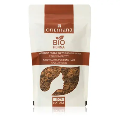 Orientana Bio Henna Natural Dye tartós hajfesték árnyalat Hazel Brown 100 g