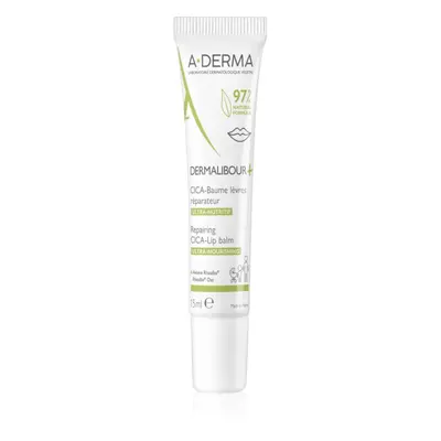 A-Derma Dermalibour+ tápláló szájbalzsam hidratáló hatással 15 ml