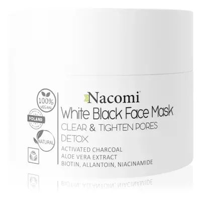 Nacomi White & Black tisztító arcmaszk 50 ml