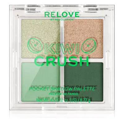 Revolution Relove Pocket Palette szemhéjfesték paletta árnyalat Kiwi Crush 4x0.72 g