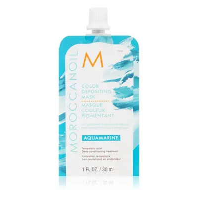 Moroccanoil Color Depositing gyengéd tápláló maszk tartós színes pigmentekkel Aquamarine 30 ml